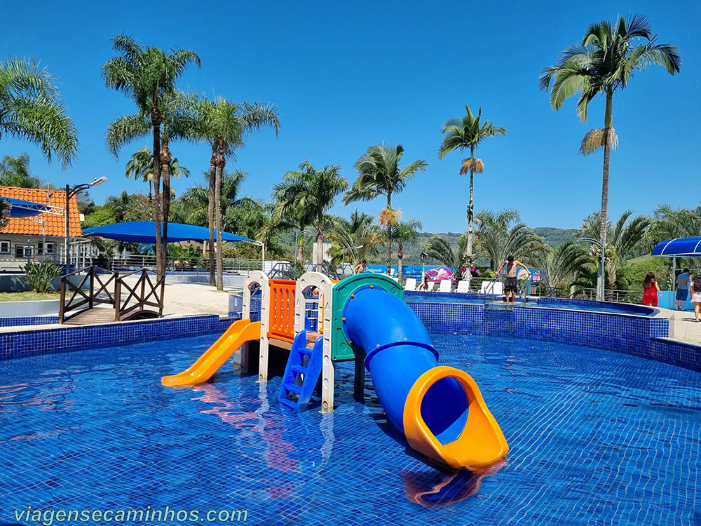 Piscina infantil nas Termas de Piratuba