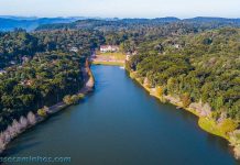 Vista aérea do Lago São Bernardo - São Francisco de Paula