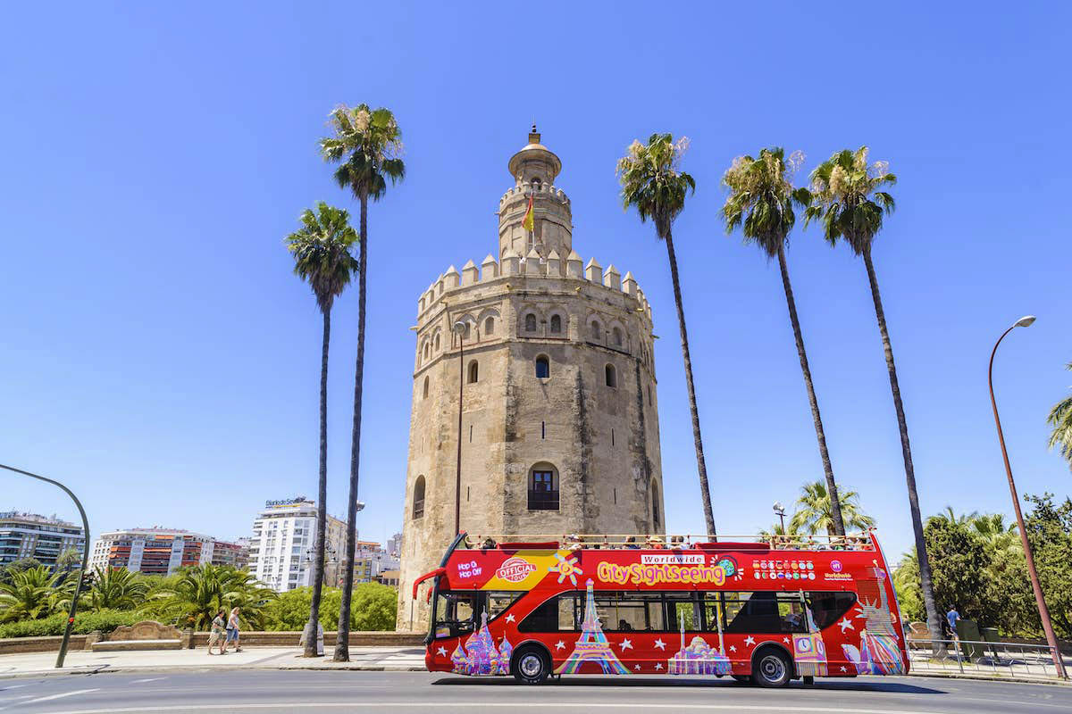 ônibus turístico de Sevilha