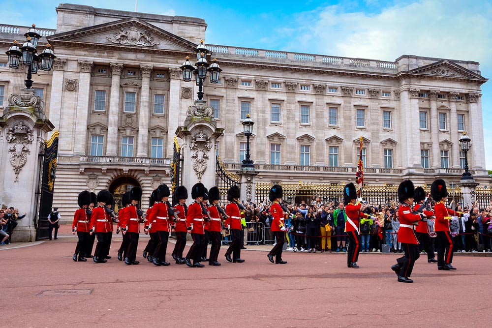 Troca de guarda no Palácio de Buckingham