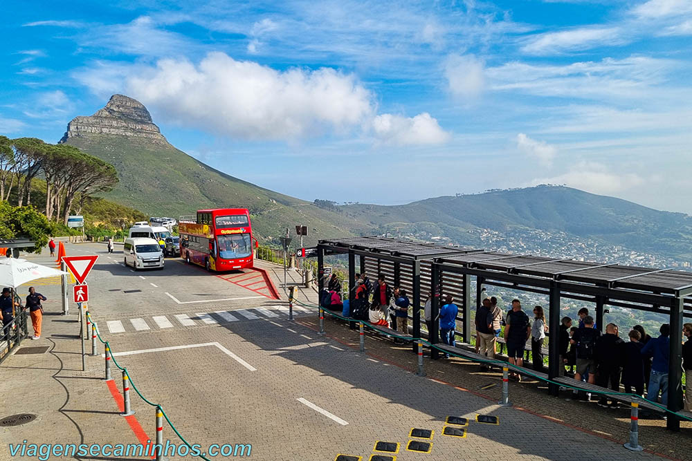 Estação inferior do teleférico da Montanha da Mesa