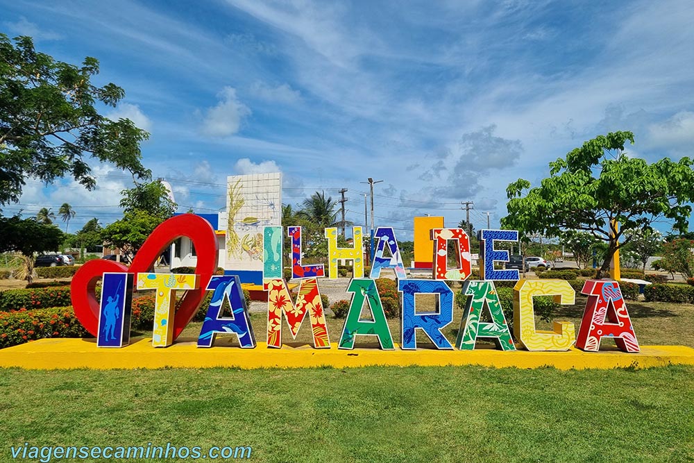 Letreiro da Ilha de Itamaracá PE